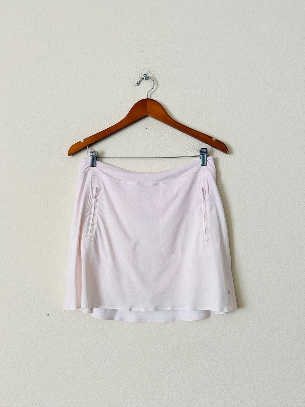 G/FORE MEDIUM Fireworks silky tech nylon skirt in light pink